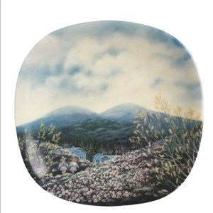 Arabia Finland decorative plate ANITA RANTANEN-SIEWERS. Spring in Lapland 5in